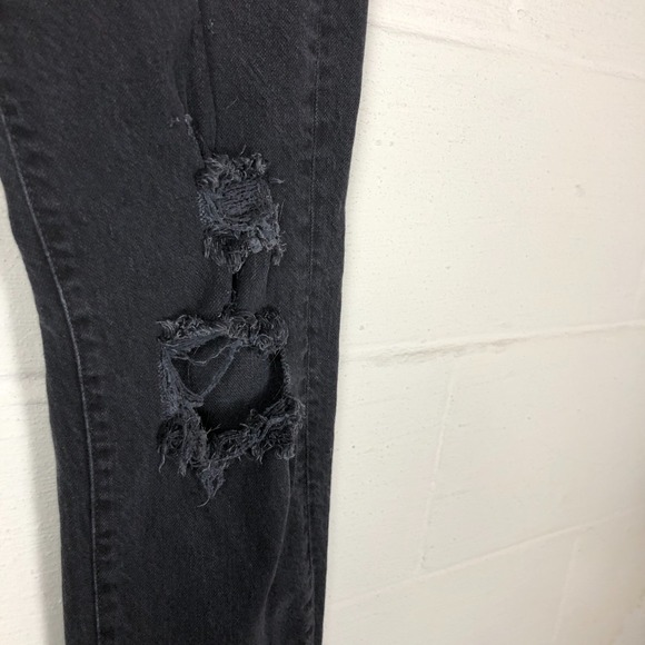 We the Free Bren Boyfriend Jean Size 25 Black Grunge Goth Indie Sleeze - Picture 6 of 16